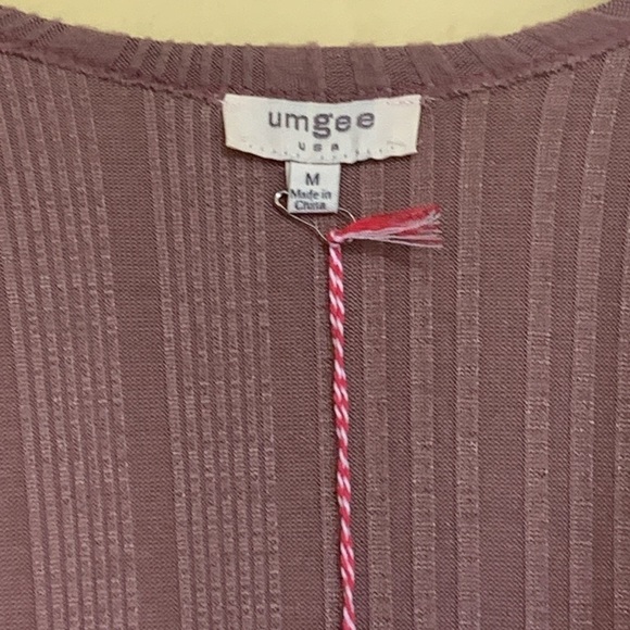 Umgee | NWT Keep Your Secrets Mauve Pink Dusty Rose Open Front Duster Cardigan M - Picture 12 of 17